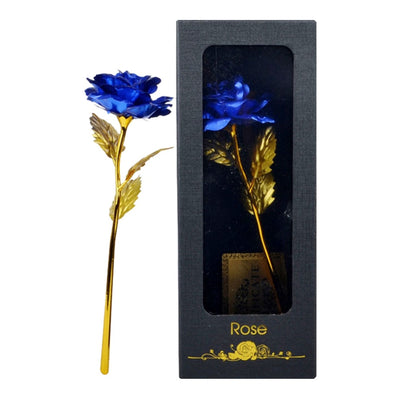 Gold Plated Rose With Love Holder Box