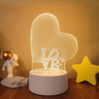 Romantic Love 3D Lamp