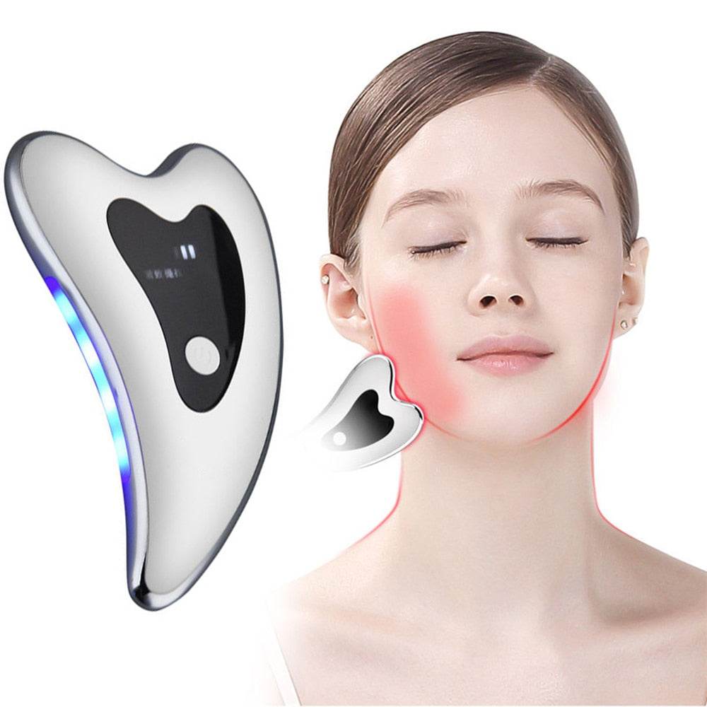 Facial lifting electric massage gua sha