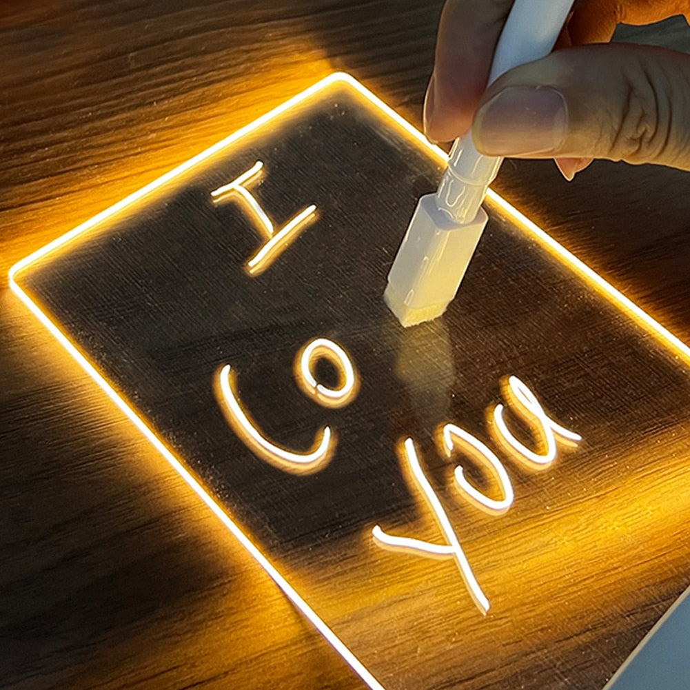 Note Board Creative Led Light - USB