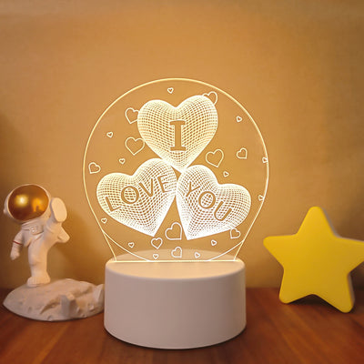 Romantic Love 3D Lamp