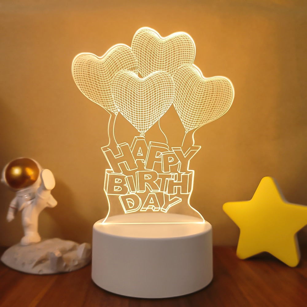 Romantic Love 3D Lamp