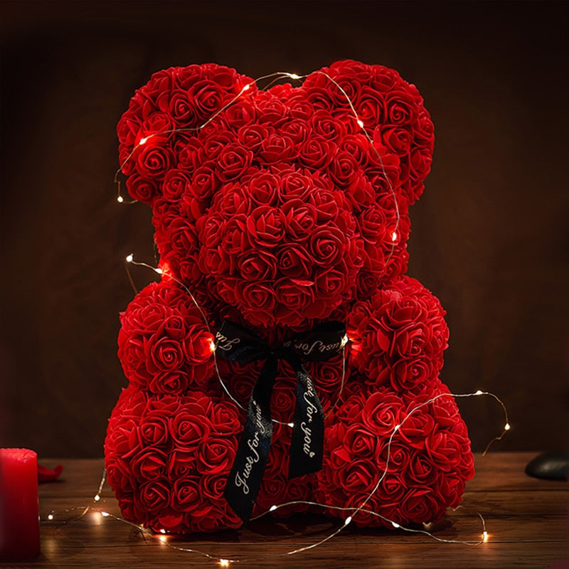 Teddy Rose Bear 25cm Gift