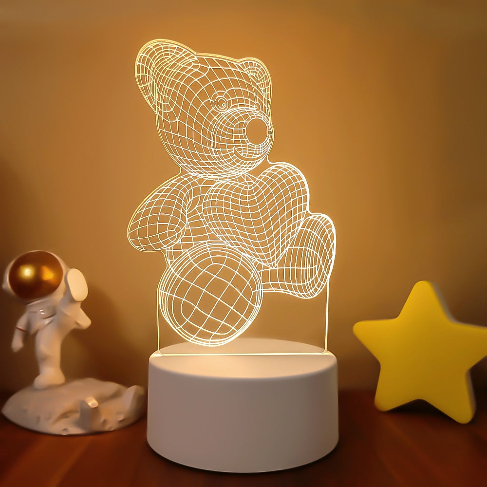 Romantic Love 3D Lamp