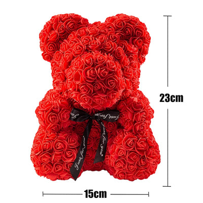 Teddy Rose Bear 25cm Gift