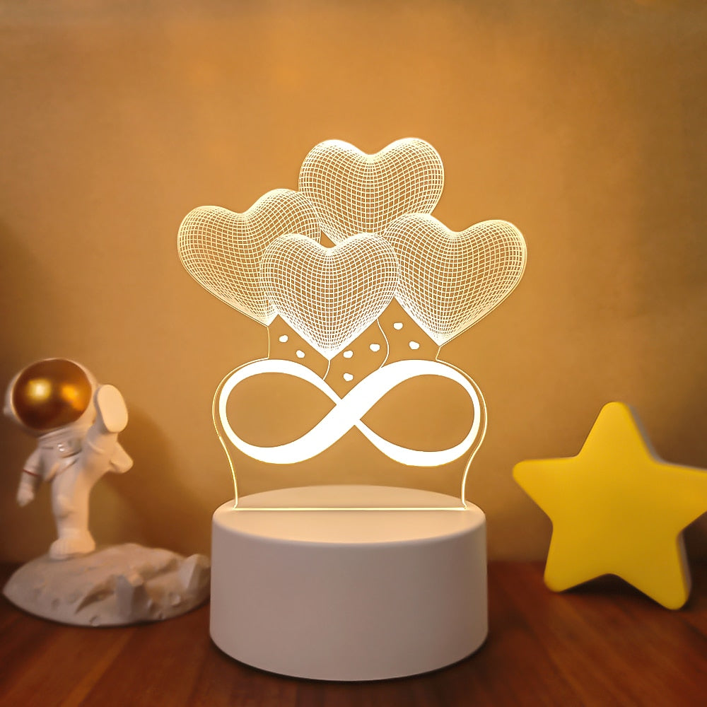 Romantic Love 3D Lamp