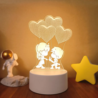 Romantic Love 3D Lamp