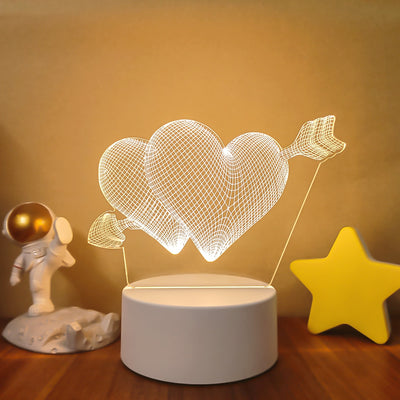 Romantic Love 3D Lamp