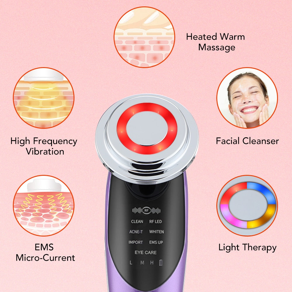 7 in 1 Face Lift Device Microcurrent Skin Rejuvenation