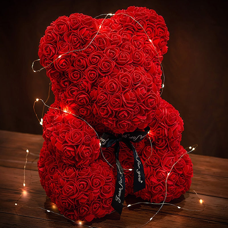 Teddy Rose Bear 25cm Gift