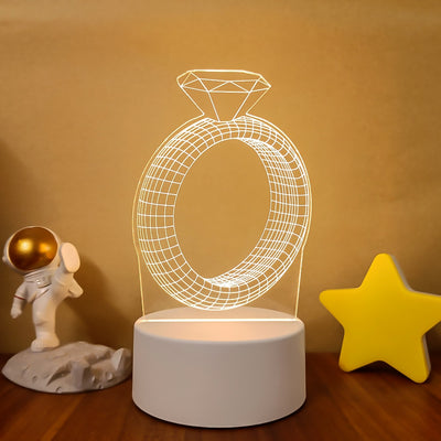 Romantic Love 3D Lamp