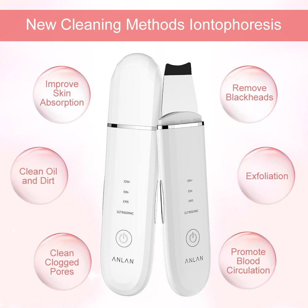 Ultrasonic skin scrubber