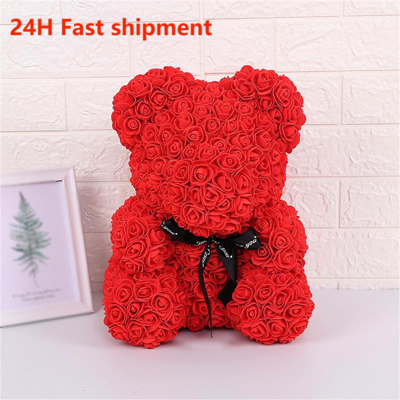 Teddy Rose Bear 25cm Gift